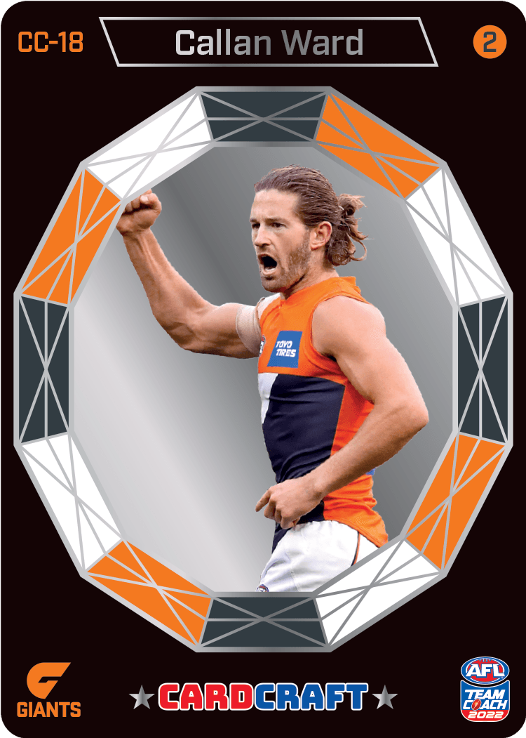 2022 AFL Teamcoach Card Craft Cheering - Calan Ward CC-18