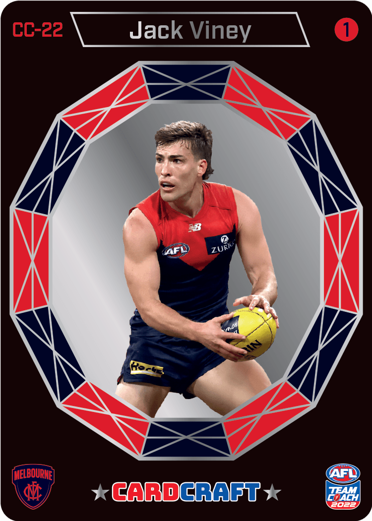 2022 AFL Teamcoach Card Craft Action - Jack Viney CC-22