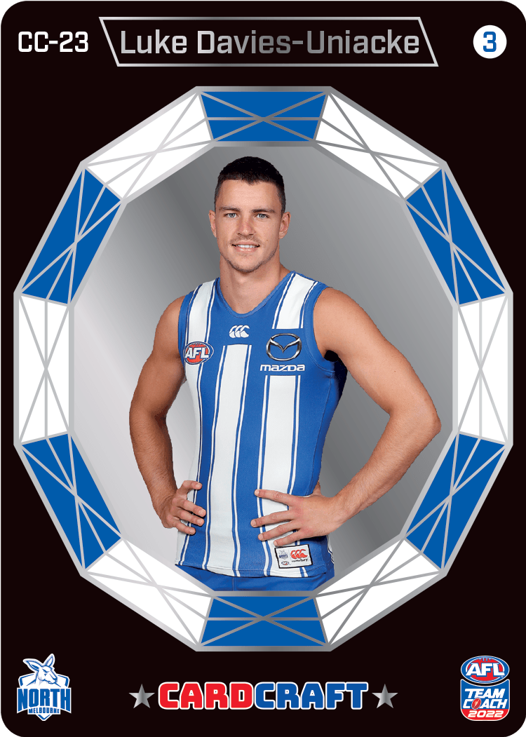 2022 AFL Teamcoach Card Craft Portrait - Luke Davies-Uniacke CC-23