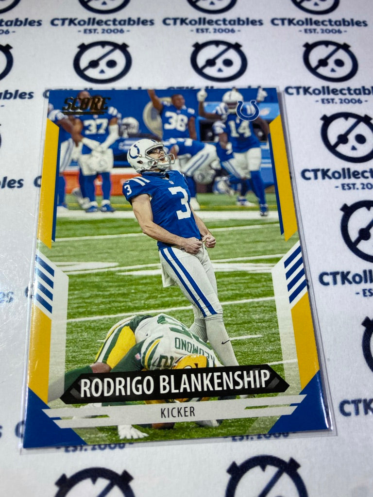 2021 NFL Score Gold Base Rodrigo Blankenship Bears #171