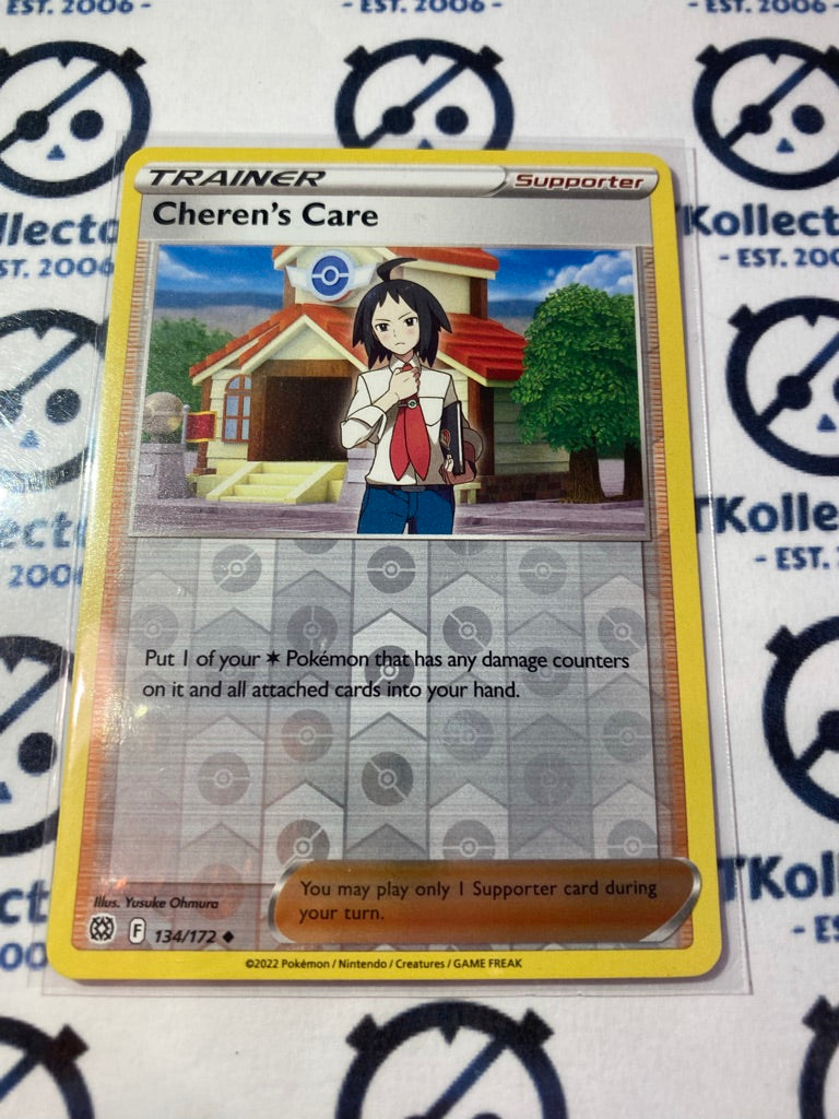 Cheren's Care #134/172 Reverse Holo Pokémon Card Brilliant Stars