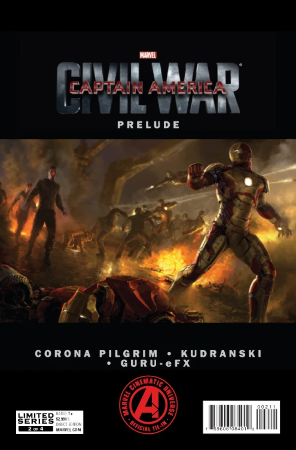 CIVIL WAR CAPTAIN AMERICA PRELUDE # 2 LIMITED SERIES MARVEL COMIC BOOK 2016