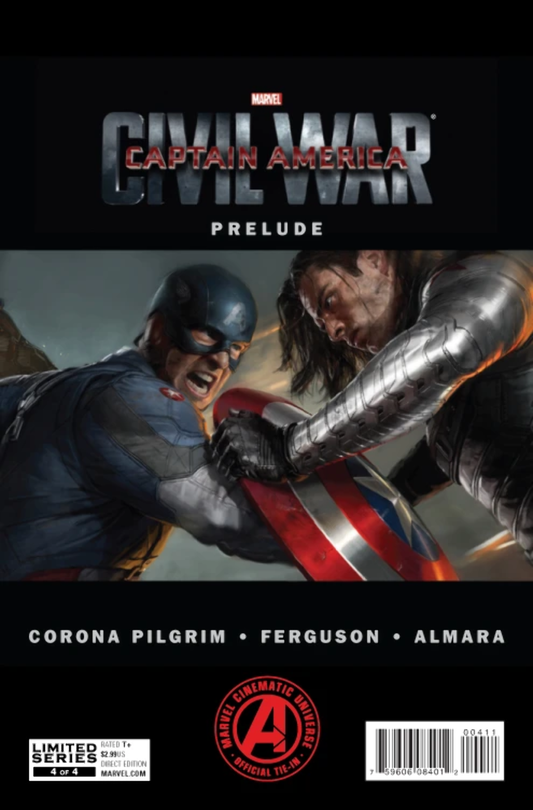 CIVIL WAR CAPTAIN AMERICA PRELUDE # 4 LIMITED SERIES MARVEL COMIC BOOK 2016