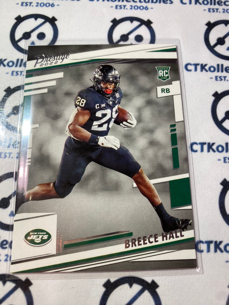 2022 NFL Panini Prestige Breece Hall rookie card RC #313 Jets