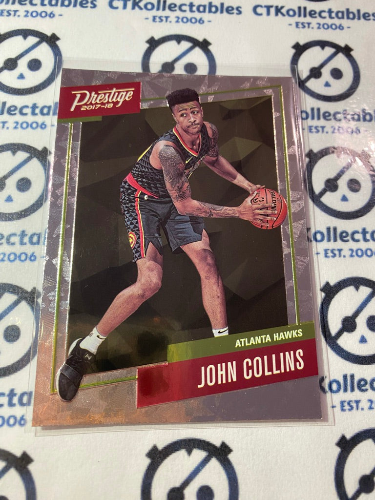 2017-18 Panini NBA Prestige John Collins Micro Etch Rookies #19 Hawks
