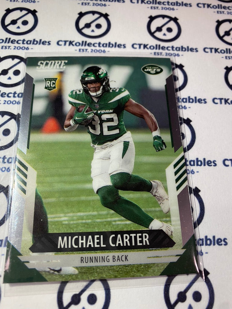 2021 NFL Chronicles Score Michael Carter Rookie RC #407 Jets