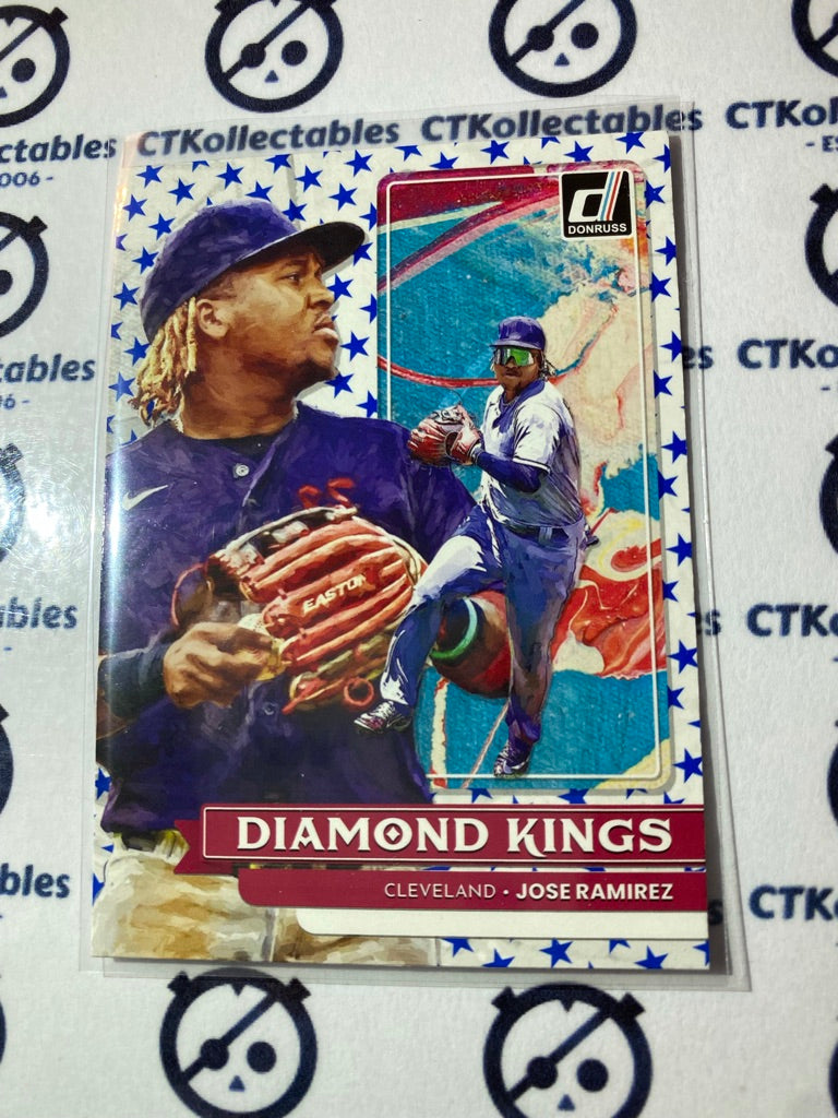 2022 Panini Donruss Baseball Jose Ramirez Diamond Kings Independence Day #7 Cleveland