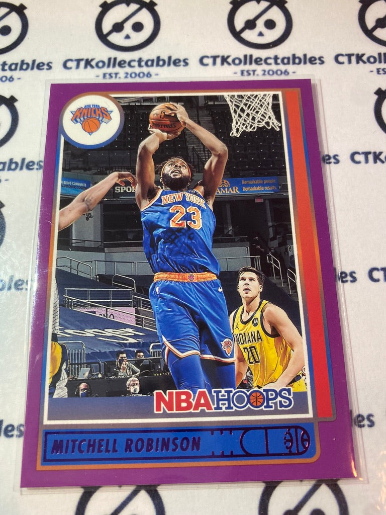 2021 Panini NBA HOOPS Purple Parallel Mitchell Robinson #157