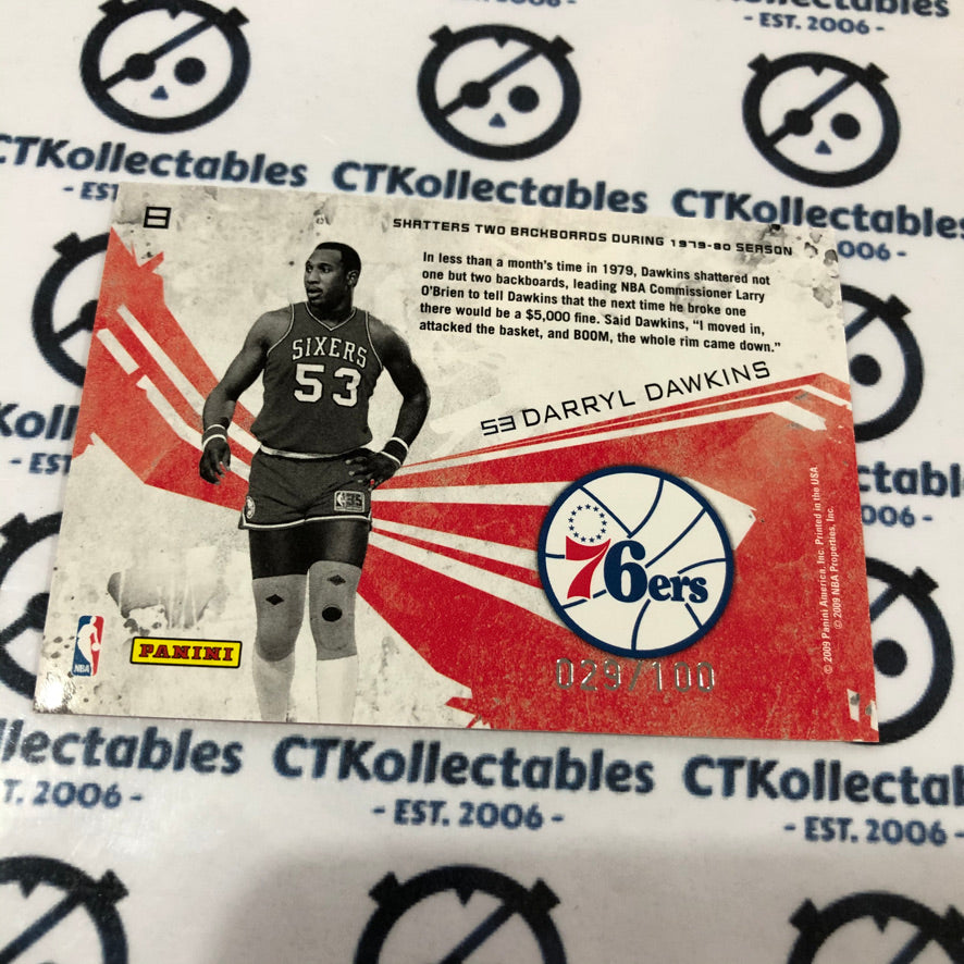 2009-10 NBA Rookies & Stars Darryl Dawkins #029/100 Grizzlies