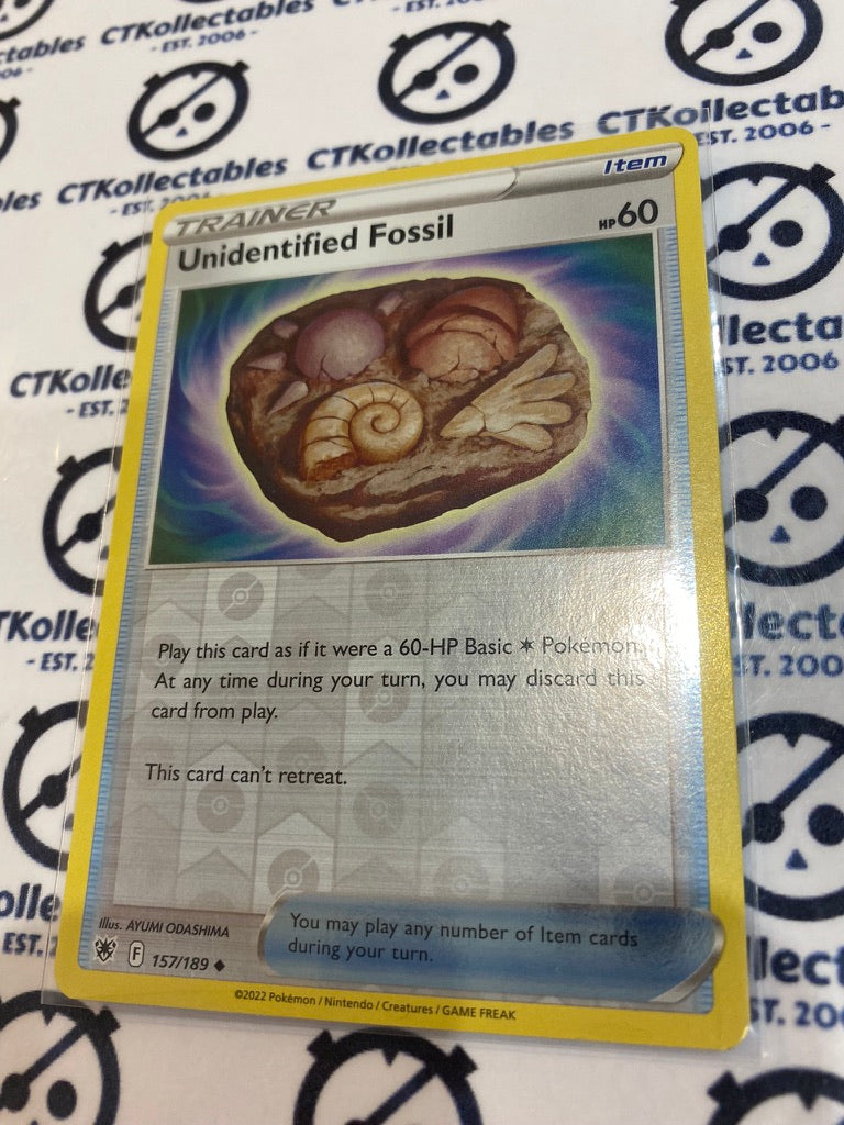 Unidentified Fossil Reverse Holo #157/189 2022 Sword & Shield Astral Radiance Pokemon Card