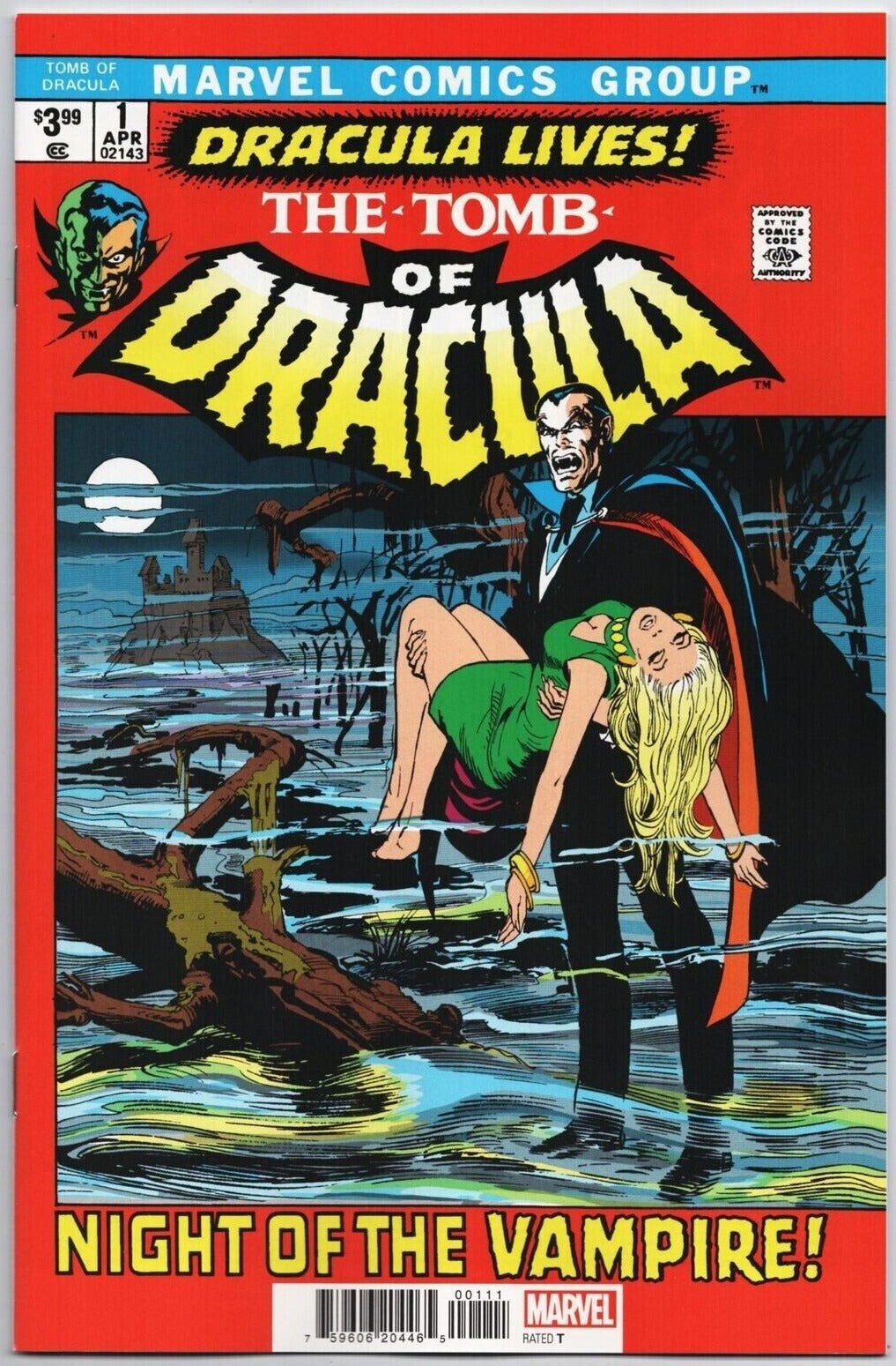 THE TOMB OF DRACULA # 1 REPRINT FACSIMILE EDITION MARVEL COMIC BOOK 2022