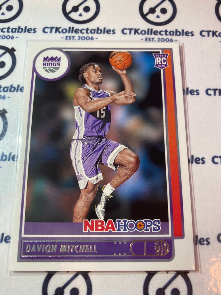2021 Panini NBA HOOPS Rookie Card Davion Mitchell #228 Kings