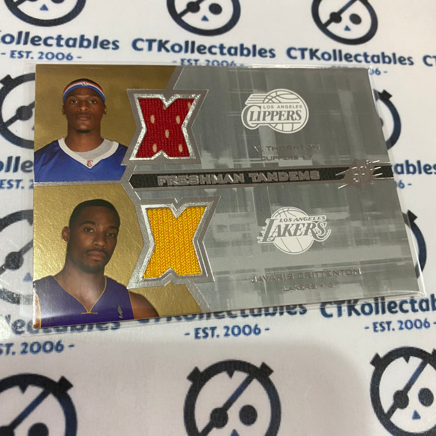 2007-08 Upper Deck SPX Al Thornton/Javaris Critenton Freshman Tandems F2-TC