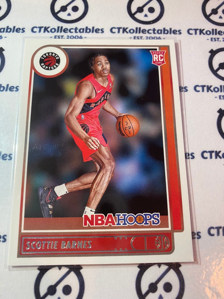 2021 Panini NBA HOOPS Rookie Card Scottie Barnes #227 Raptors