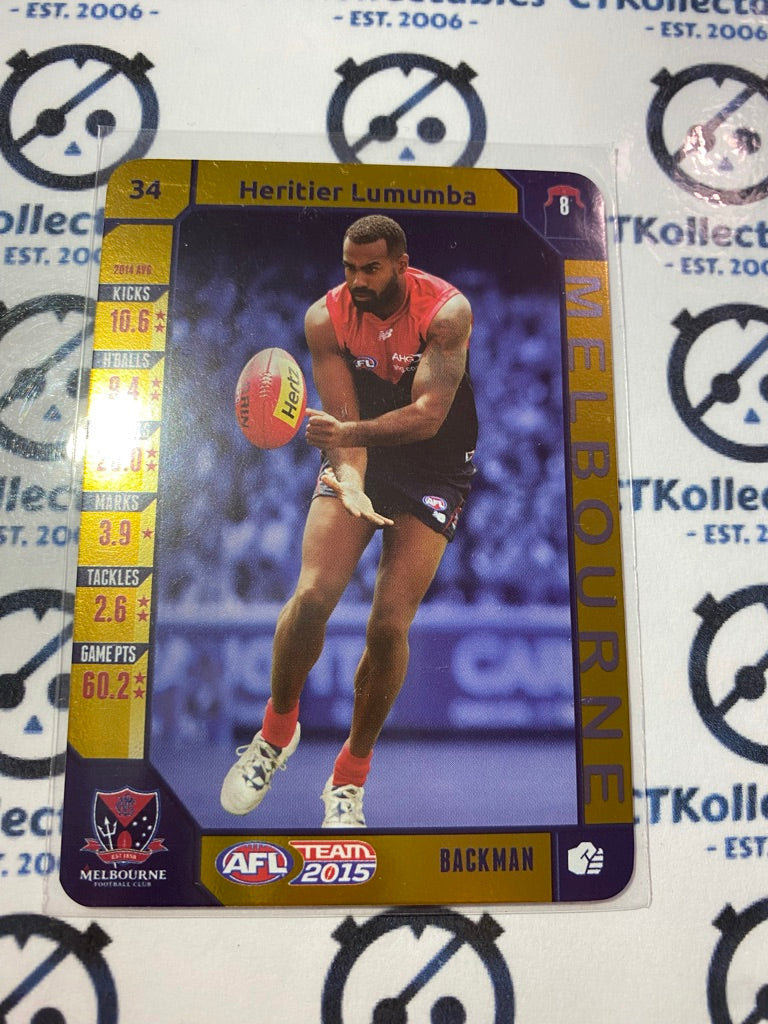 2015 AFL Teamcoach Gold #34 Hertier Lumumba Demons