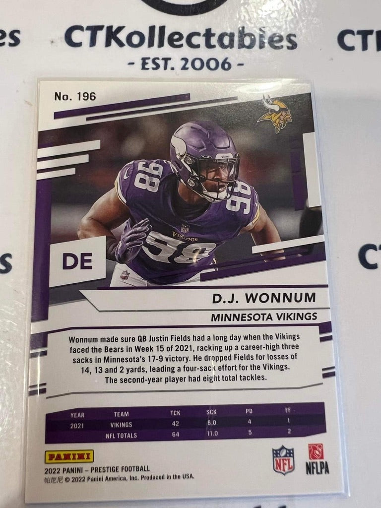 2022 NFL Panini Prestige D.J Womun Diamond Parallel Xtra Points #196 Steelers