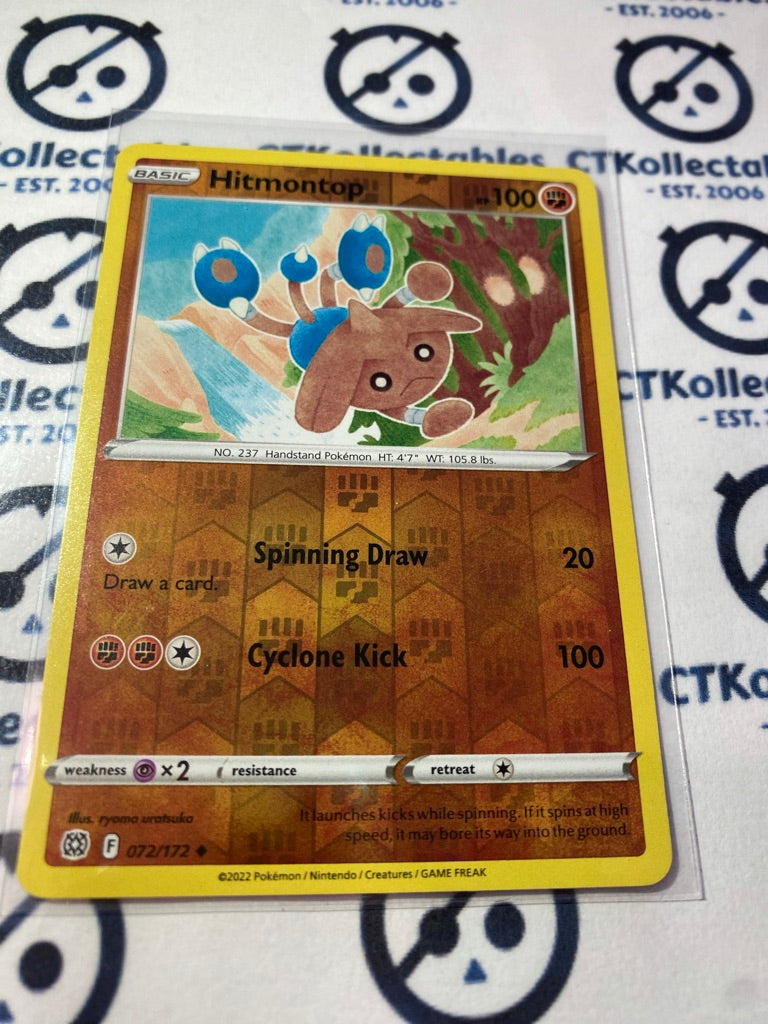 Hitmontop #072/172 Reverse Holo Pokémon Card Brilliant Stars