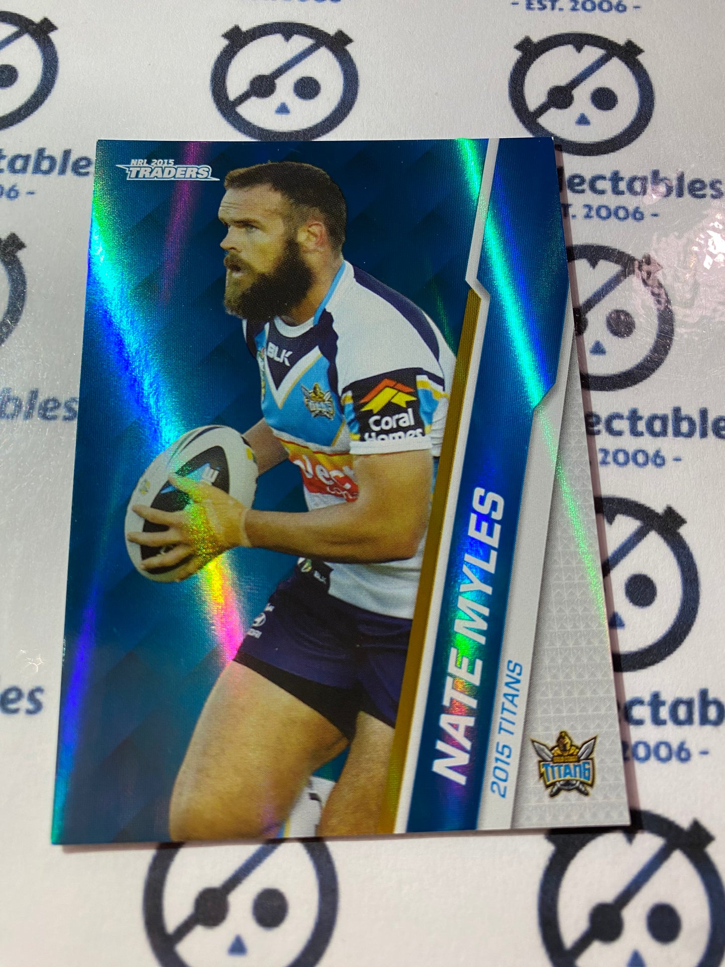 2015 NRL Traders Silver Parallel #P43 Luke Myles Titans
