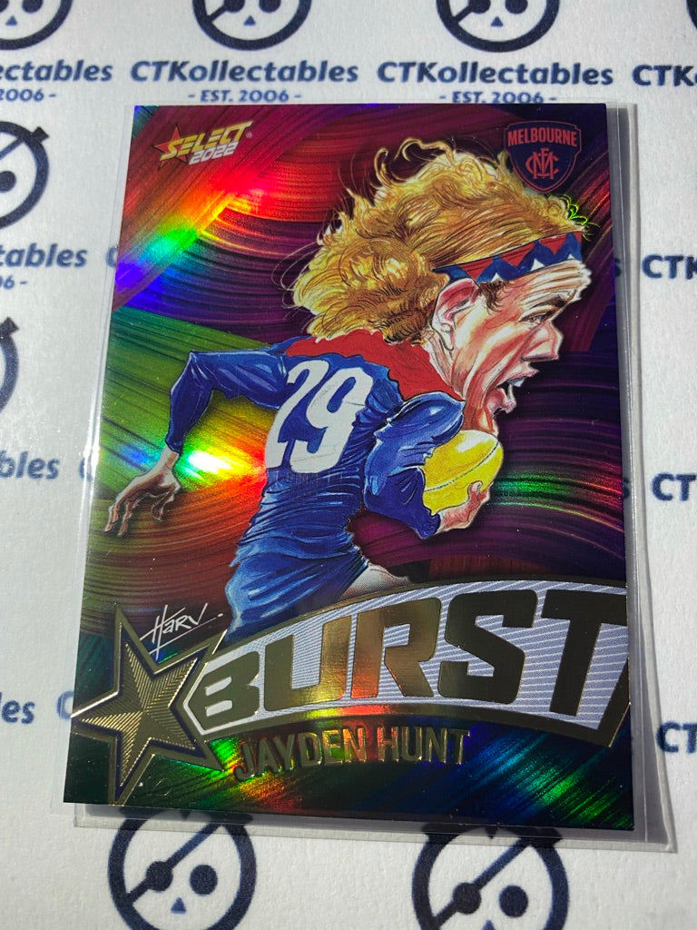 2022 AFL Footy Stars Starburst Paint - Jayden Hunt SBP41