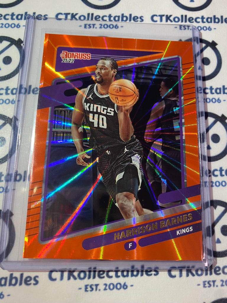 2021-22 NBA Donruss Orange Laser Harrison Barnes #53 Kings