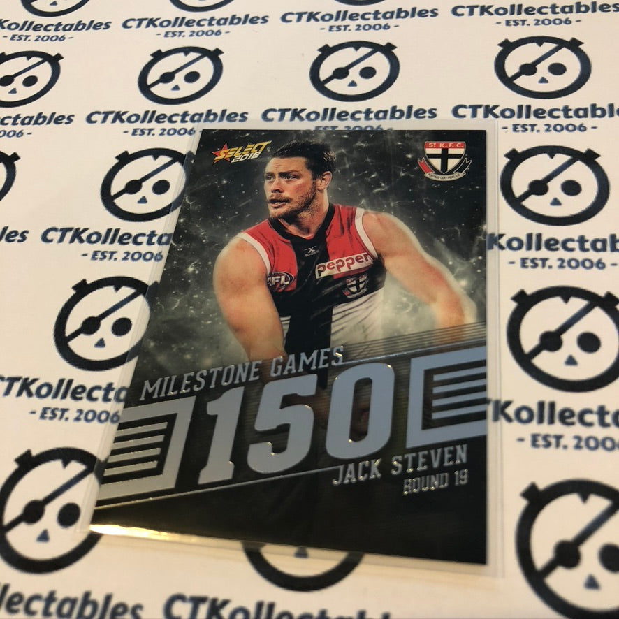 Jack Steven Milestone 150 games MG95 2018 Afl Footy Stars