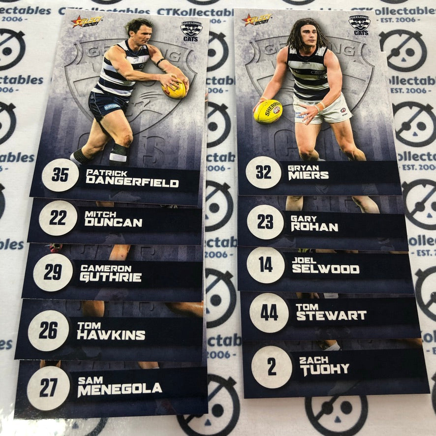 2021 AFL Footy Stars Geelong Cats 10 team Set