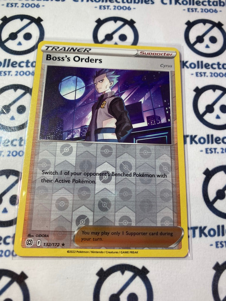Boss's Orders #132/172 Reverse Holo Pokmon Card Brilliant Stars CTKollectables Boss's Orders #132/172 Reverse Holo Pokmon Card Brilliant Stars CTKollectables