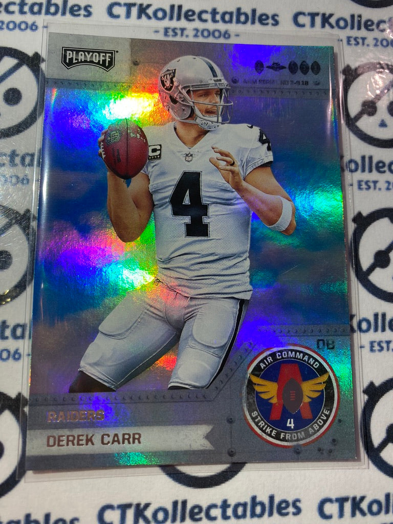 2018 NFL Panini Playoff Derek Carr Air Command Holo #17 Raiders