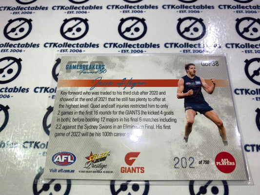 2022 AFL Prestige Game breakers Jesse Hogan #202/750 Giants