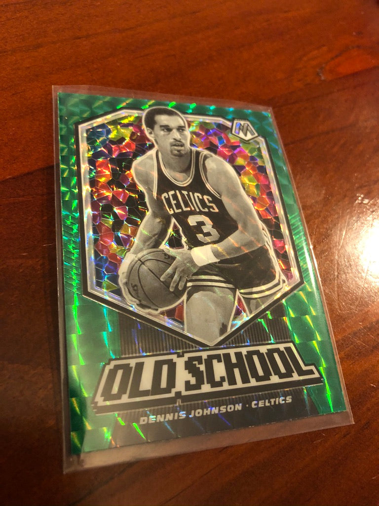 Dennis johnson Mosaic Green prizm Old School #6 2019-20 NBA Mosaic