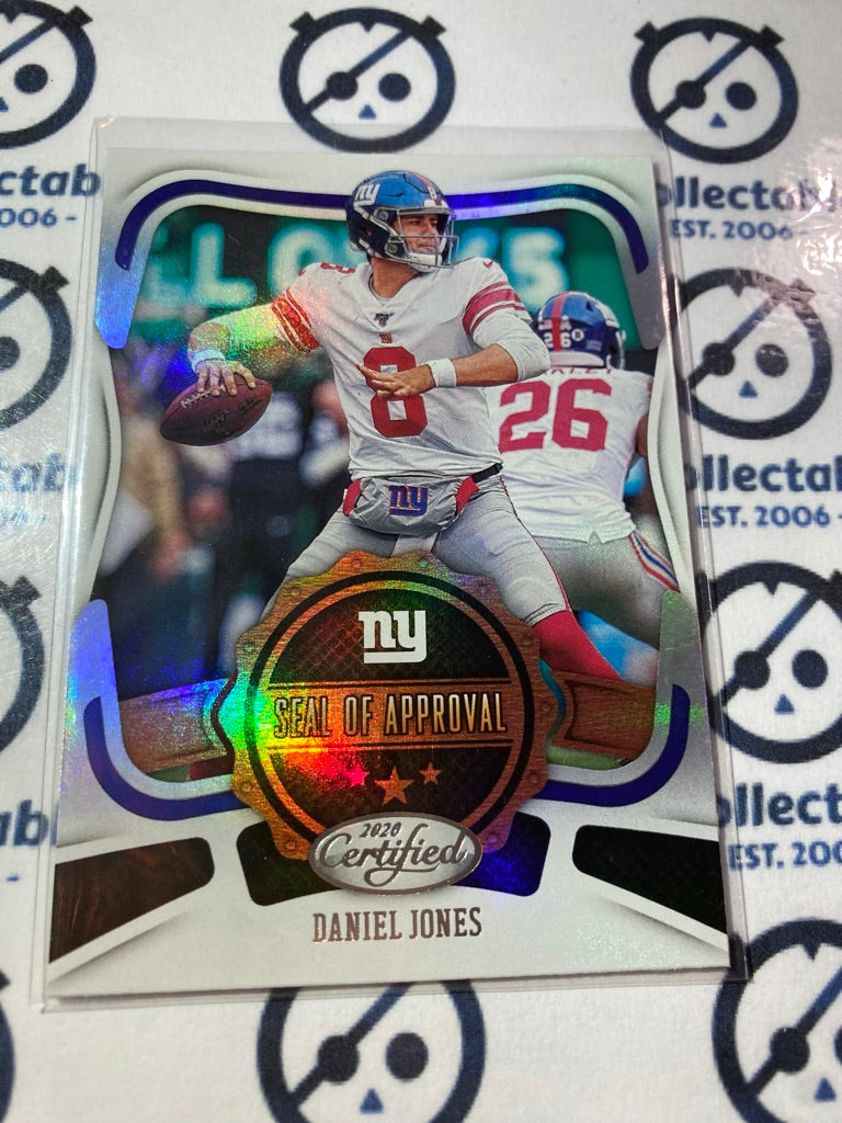 2020 NFL Certified Daniel Jones Seal OF Approval #SA-DJ Giants