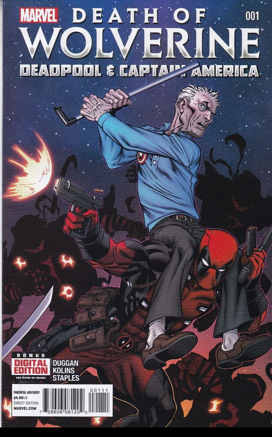 DEATH OF WOLVERINE DEADPOOL & CAPTAIN AMERICA # 001 MARVEL COMICS NM 2014