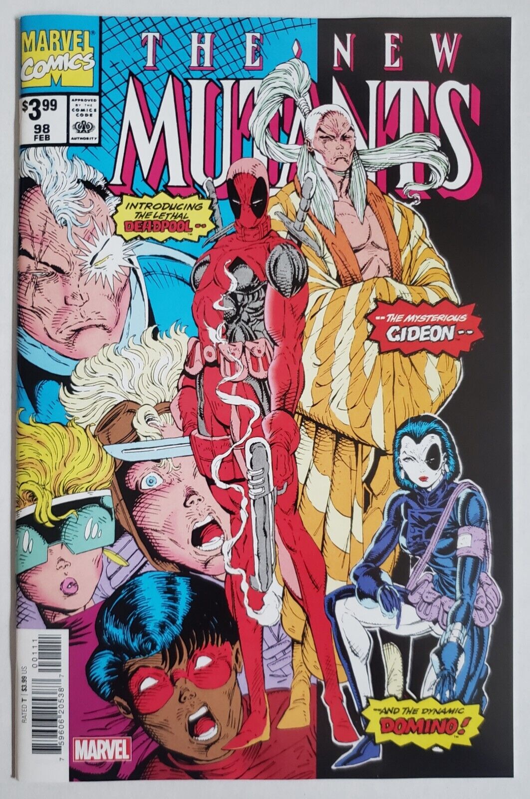 THE NEW MUTANTS # 98 FACSIMILE REPRINT 1ST DEADPOOL MARVEL COMIC BOOK MATURE READERS 2022