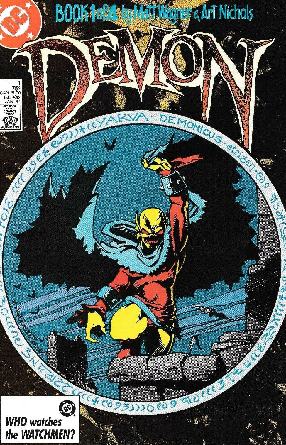 DEMON # 1 MINI SERIES DC COMICS COMIC BOOK 1987