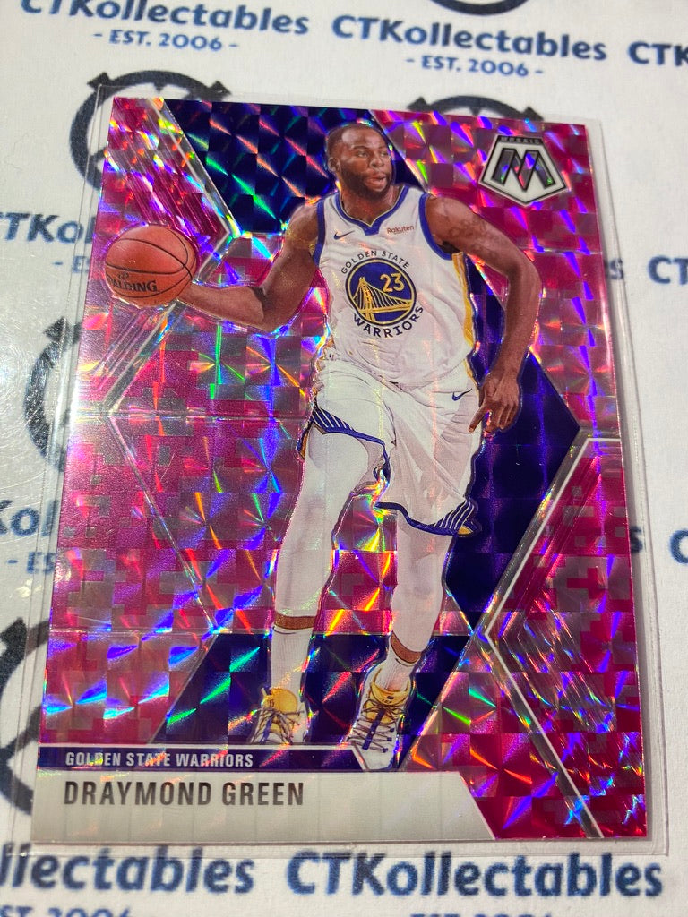 2019-20 Panini NBA Mosaic Draymond Green Pink Prizm #100 Warriors