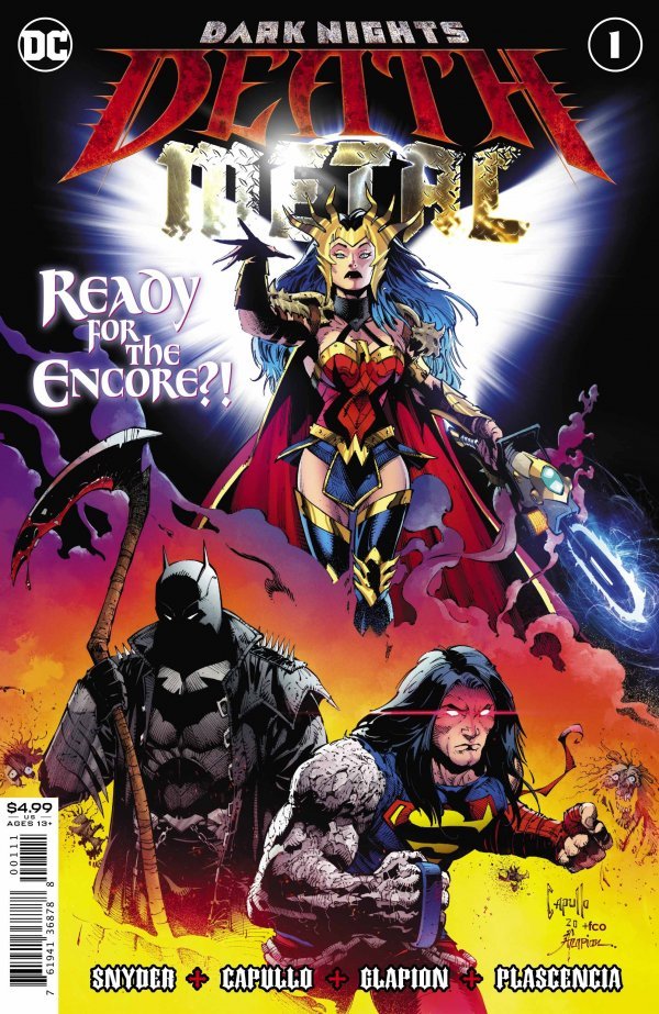 DARK NIGHTS DEATH METAL # 1 FOIL VARIANT NM/VF 2020 COMIC BOOK DC BATMAN