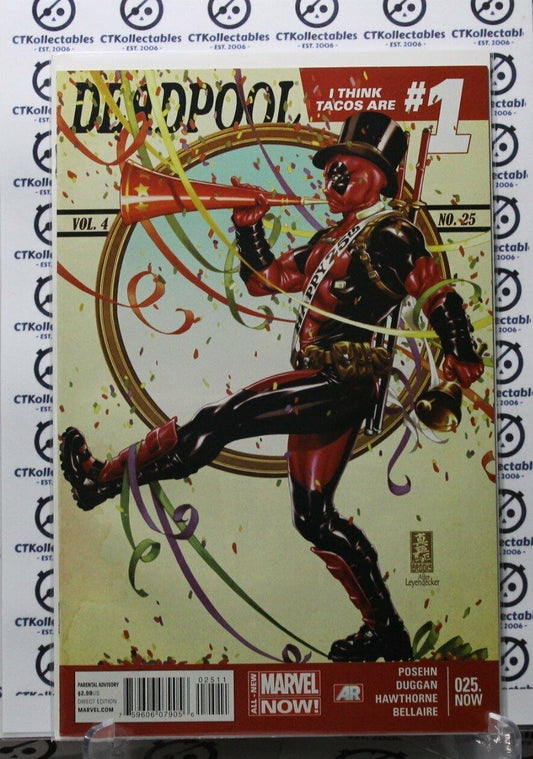 DEADPOOL # 25 I THINK TACOS ARE #1 MARVEL COMIC BOOK MATURE READERS 2014