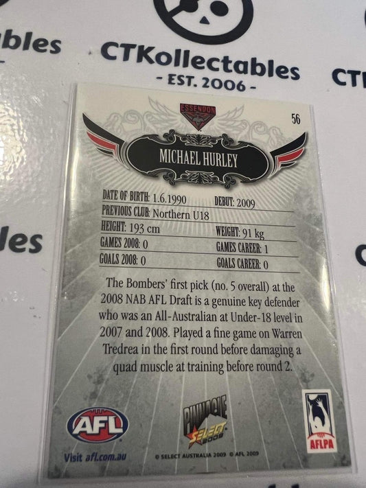 2009 AFL Pinnacle Michael Hurley #56 Promo Card