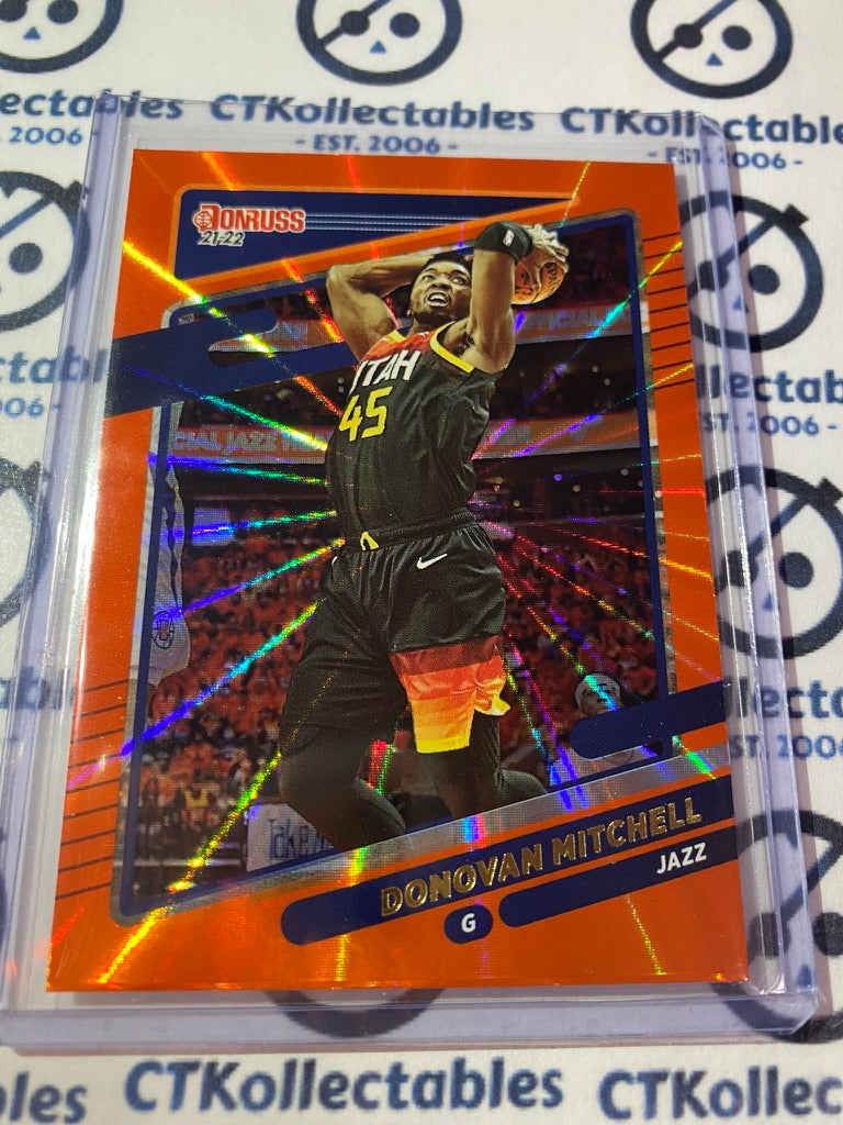 2021-22 NBA Donruss Orange Laser Donovan Mitchell #159 Jazz