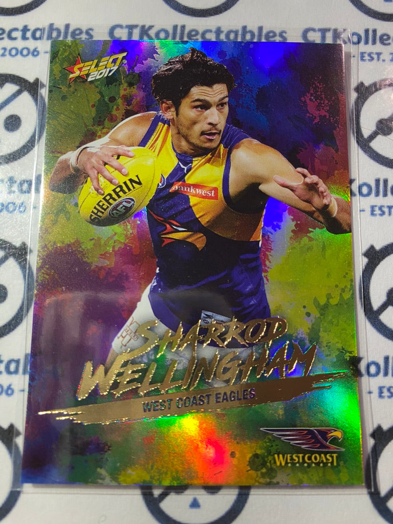 2017 AFL Select Footy Stars Holofoil - #HF153 Sharrod Wellingham Eagles