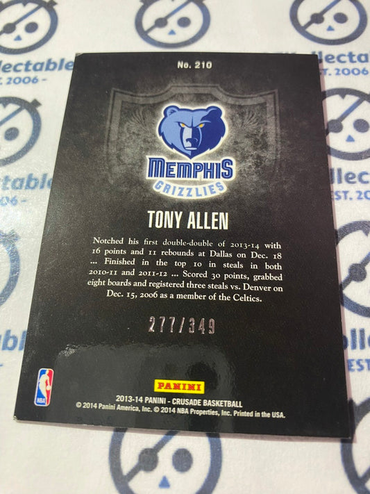2013-14 Panini Crusade Tony Allen Red Gold #277/349 Grizzlies