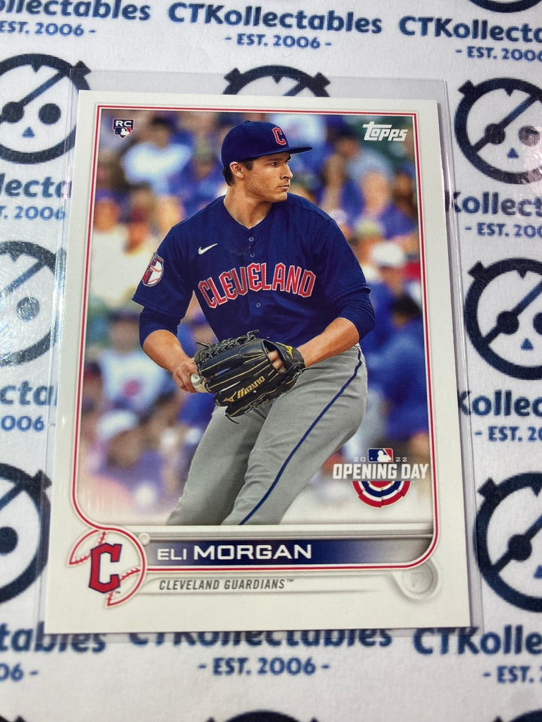 2022 Topps Opening Day Baseball Eli Morgan Rookie card RC #170 Guardians