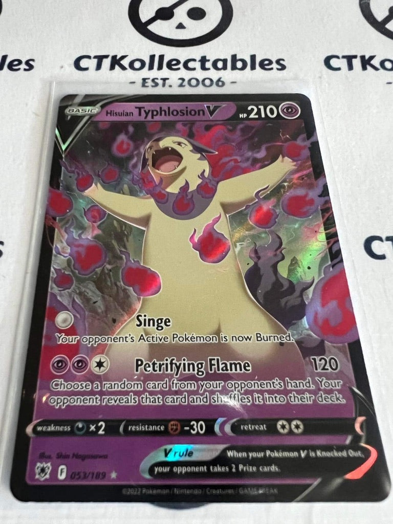 Hisuian Typhlosion V #053/189 2022 Sword & Shield Astral Radiance Pokemon Card