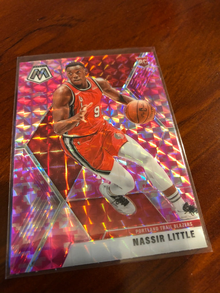 Nassir Little Pink RC Mosaic Prizm #247 2019-20 NBA Mosaic