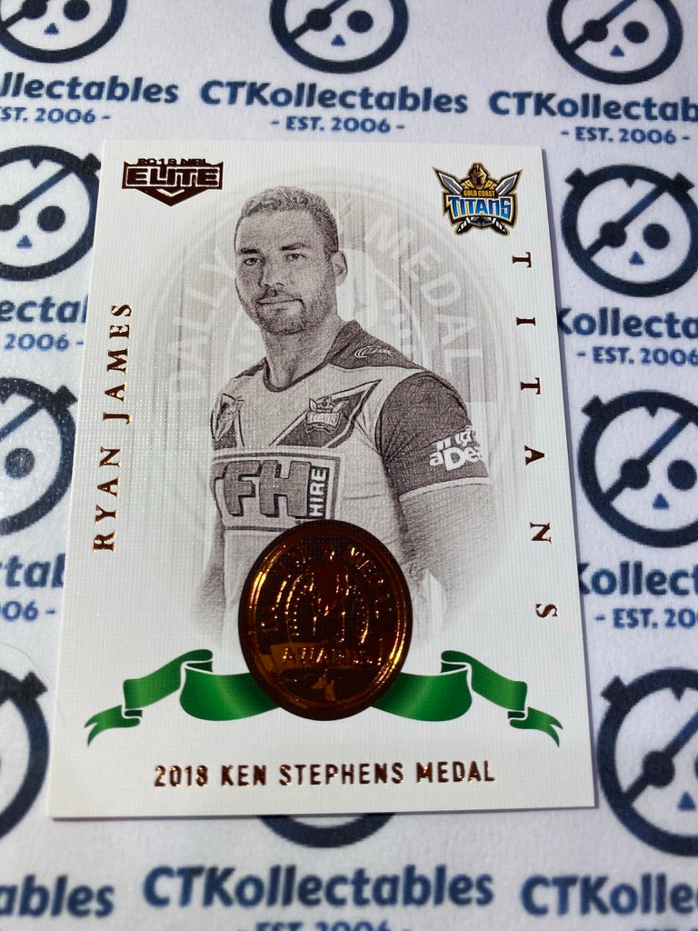 2019 NRL Elite DalyM Ryan James DM18/18 Titans