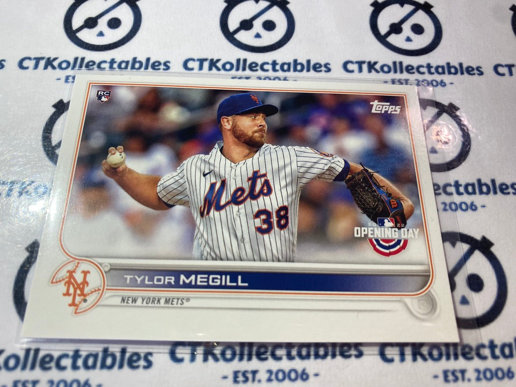 2022 Topps Opening Day Baseball Tylor Megill Rookie card RC #134 Mets