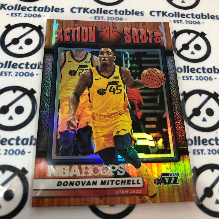 2018-19 PANINI Hoops Donovan Mitchell Action Shots Holo #AS-1