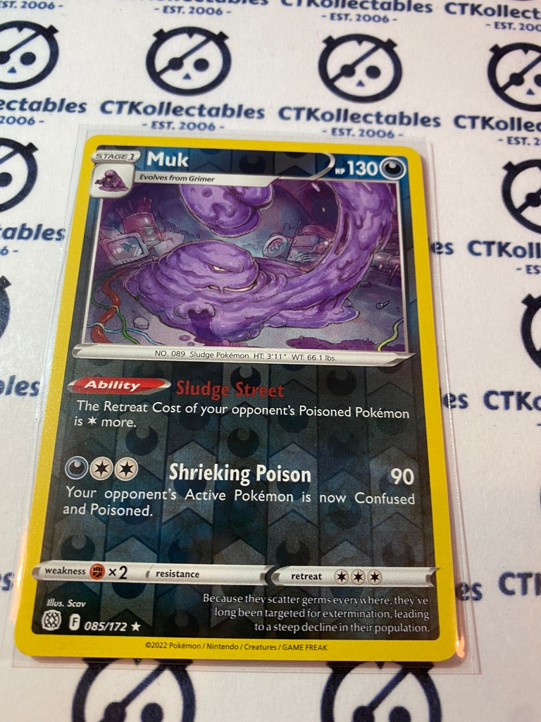 Muk #085/172 Reverse Holo Pokémon Card Brilliant Stars