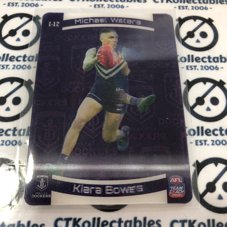 2021 AFL Teamcoach Michael Walters/Kiara Bowers 3D Icons I-12