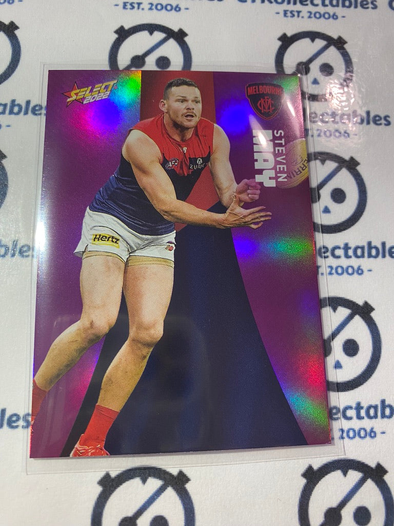 2022 AFL Footy Stars Purple Parallel - Steven May PP106